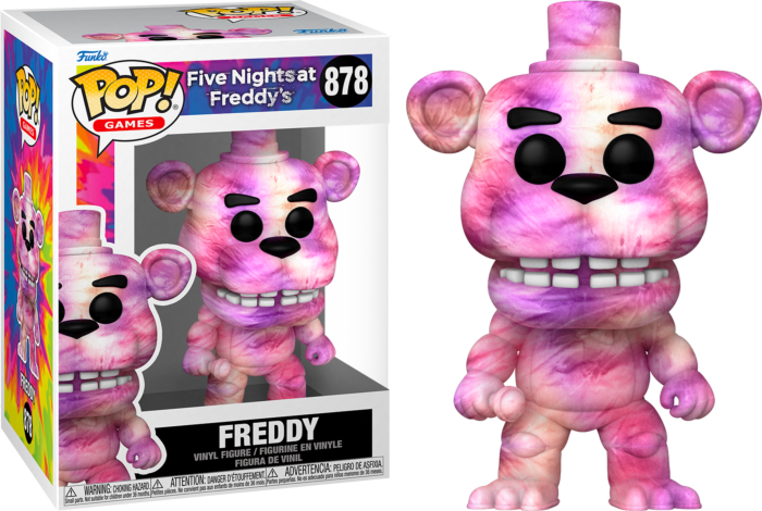 FNAF POP N° 878 Tie-Dye Freddy  Five Nights at Freddy's Figurine POP!  Games Vinyl TieDye Freddy 9 cm – le Comptoir du Geek