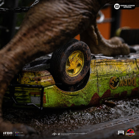 Statue T-Rex Ausbruch Set A - Jurassic Park - Icons