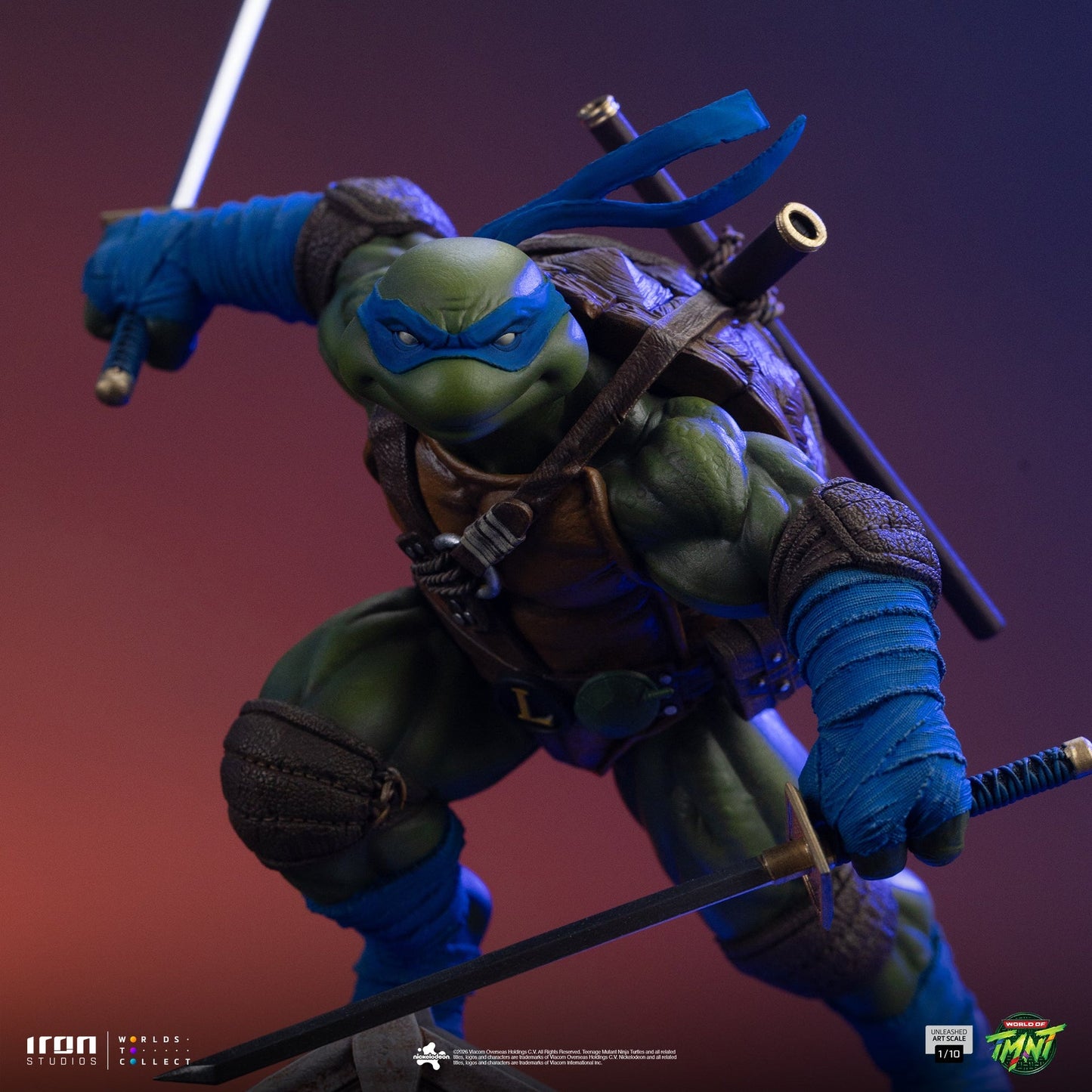 Statue Leonardo entfesselt - Teenage Mutant Ninja Turtles - Art Scale 1/10