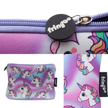 Grande trousse scolaire – licornes holographiques