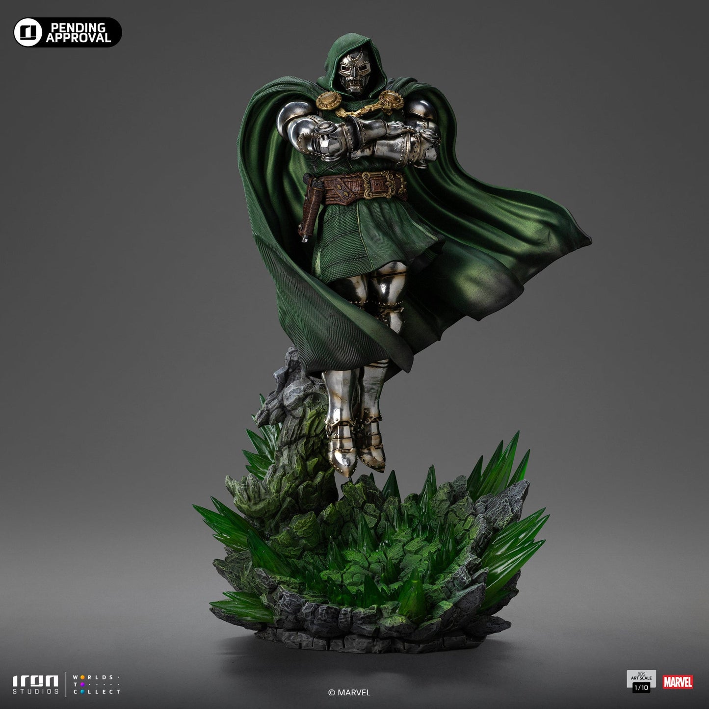 Statue Doctor Doom - Infinity Gauntlet Diorama - Art Scale 1/10 - The Fantastic Four