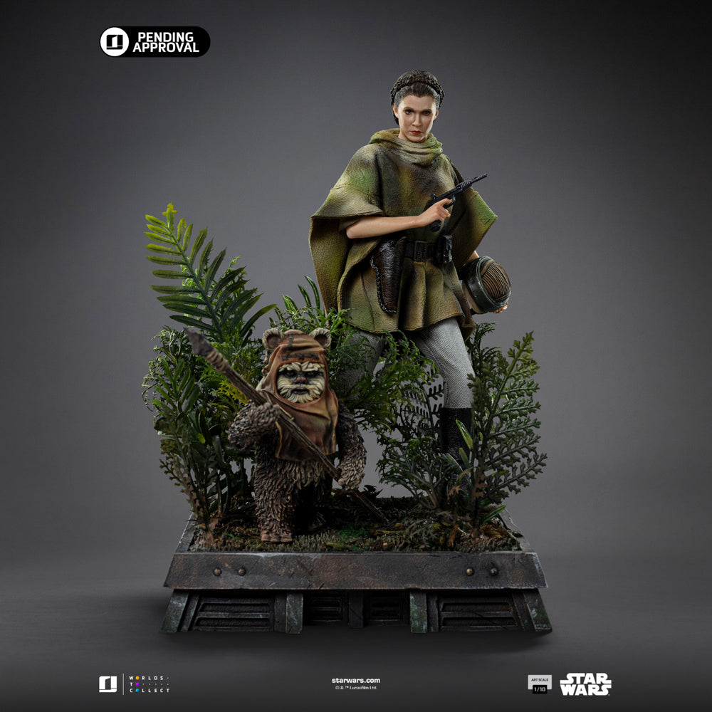 Statue Leia und Wicket – Star Wars Episode VI – Art Scale 1/10