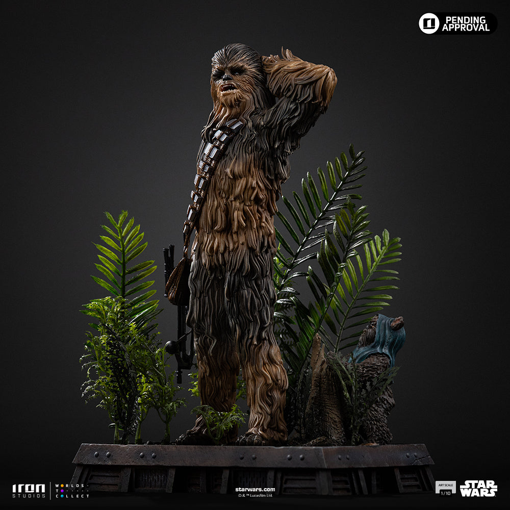 Statue Chewbacca and Tokkat - Star Wars - Art Scale 1/10