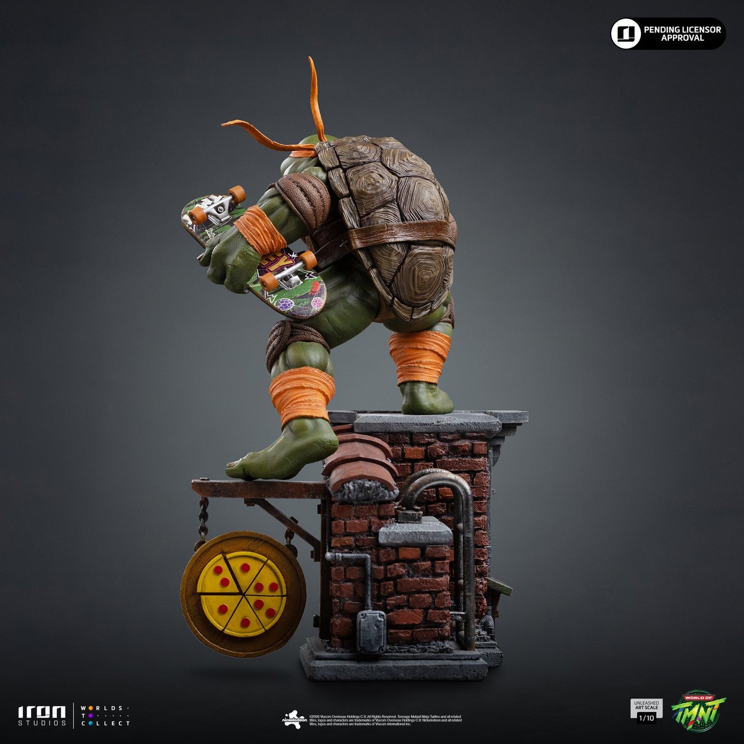 Statue Michelangelo Entfesselt - Teenage Mutant Ninja Turtles - Art Scale 1/10