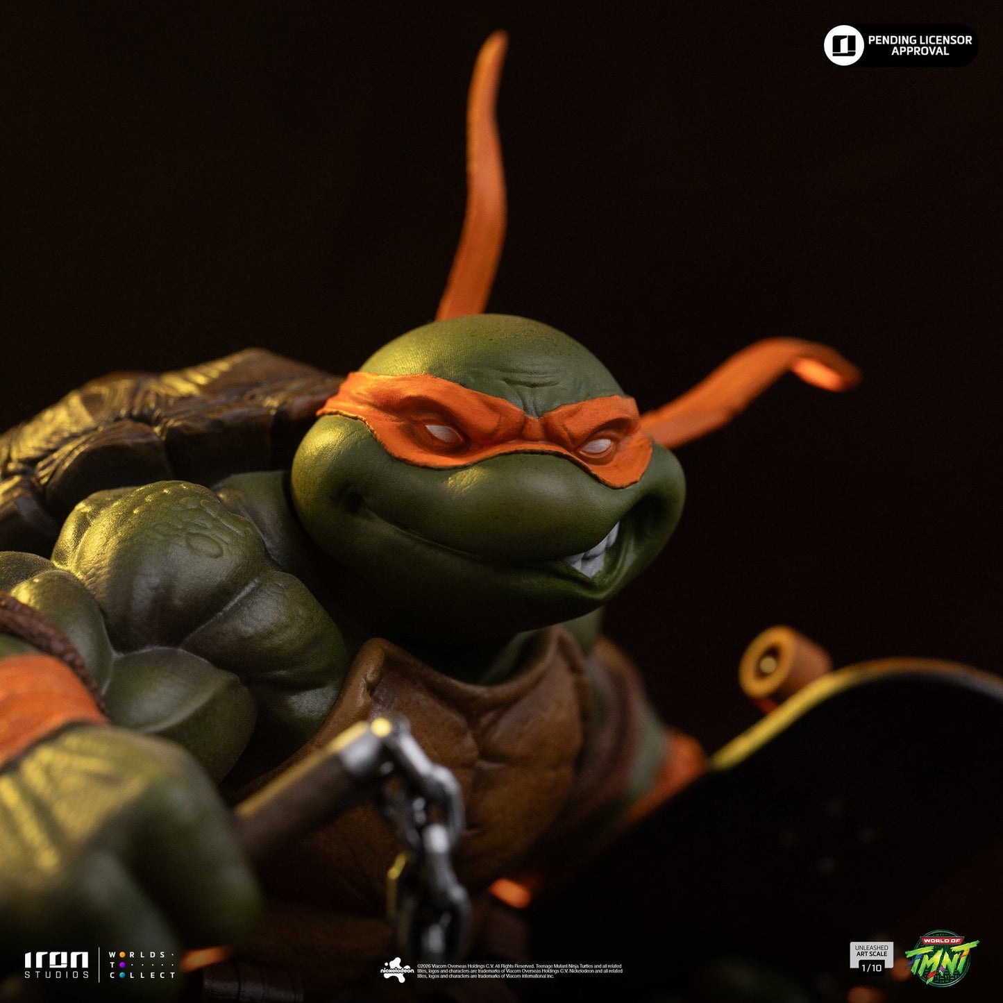 Statue Michelangelo Entfesselt - Teenage Mutant Ninja Turtles - Art Scale 1/10