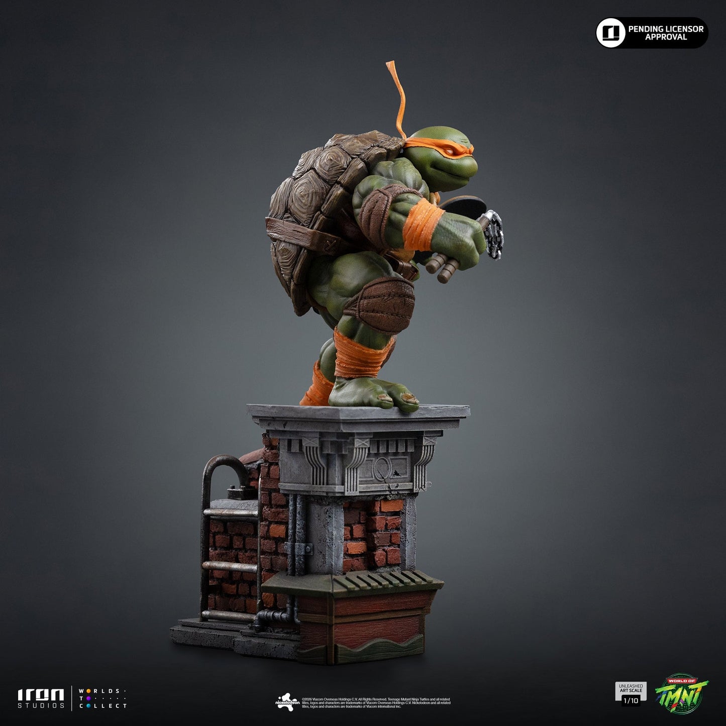 Statue Michelangelo Entfesselt - Teenage Mutant Ninja Turtles - Art Scale 1/10