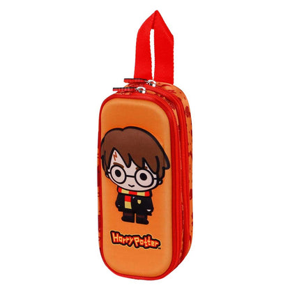 Trousse 3D Double Harry Potter « Bobblehead » – Orange