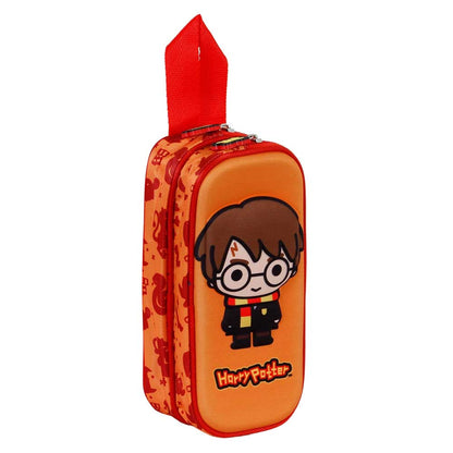 Trousse 3D Double Harry Potter « Bobblehead » – Orange