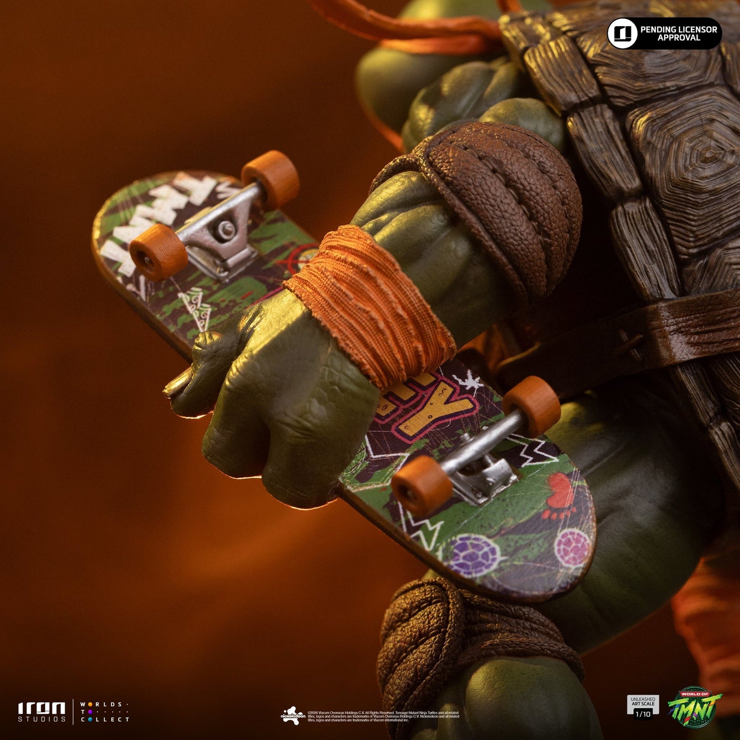 Statue Michelangelo Entfesselt - Teenage Mutant Ninja Turtles - Art Scale 1/10