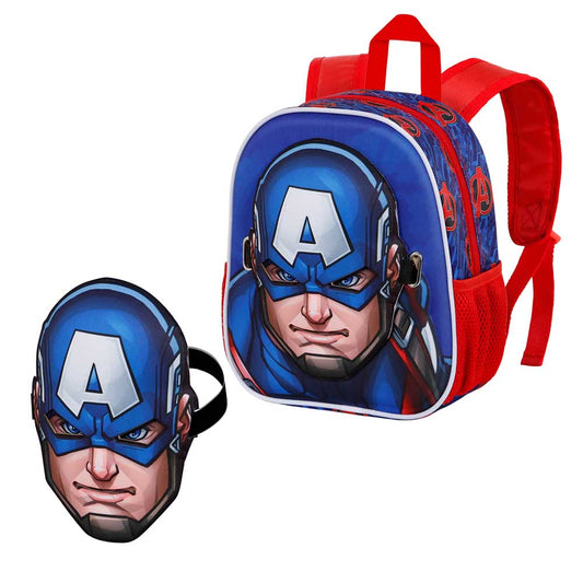 Sac à Dos Masque Marvel Captain America « First »