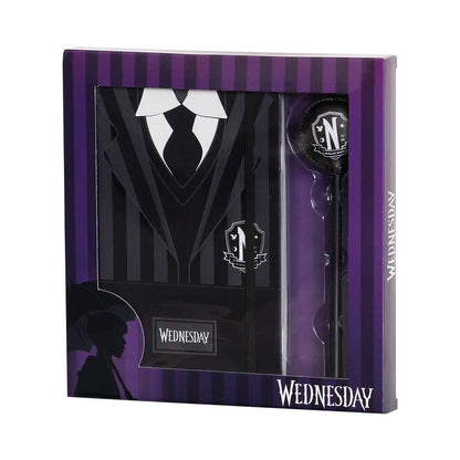 Coffret Journal + Stylo Wednesday « Uniform » – Noir