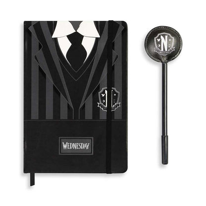 Coffret Journal + Stylo Wednesday « Uniform » – Noir