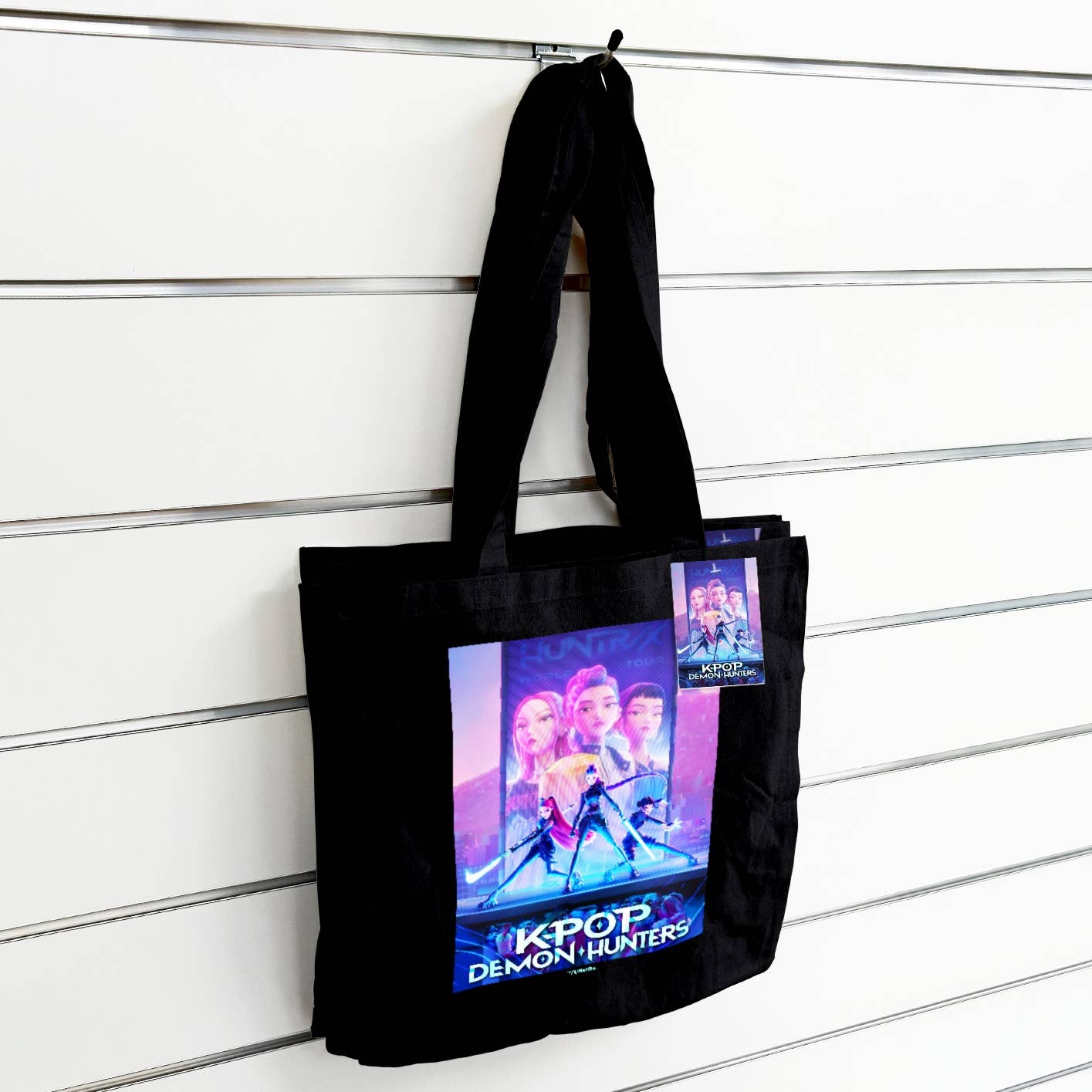 Tote bag noir K-POP Demon Hunters - Affiche principale