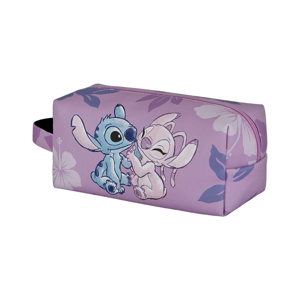 Trousse de Toilette de Voyage Brick PLUS Disney Lilo & Stitch « Stitch & Angel » – Rose