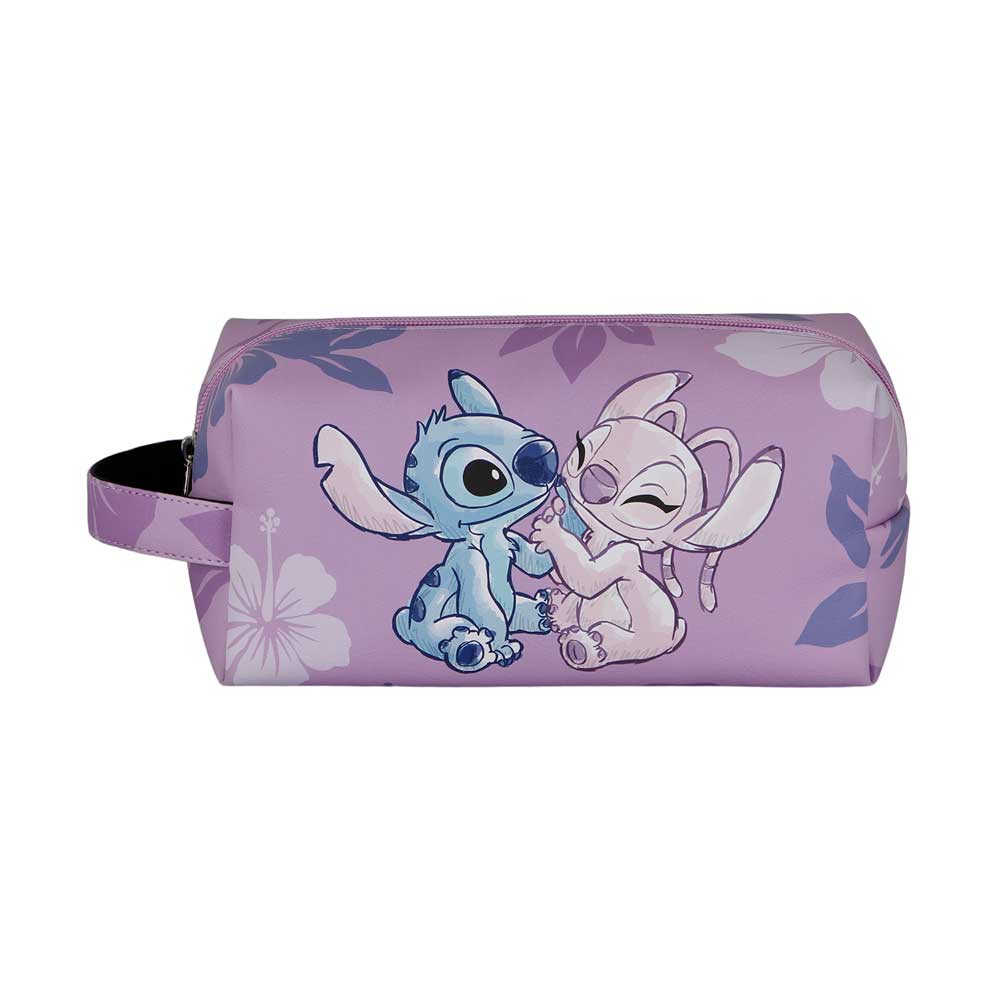 Trousse de Toilette de Voyage Brick PLUS Disney Lilo & Stitch « Stitch & Angel » – Rose