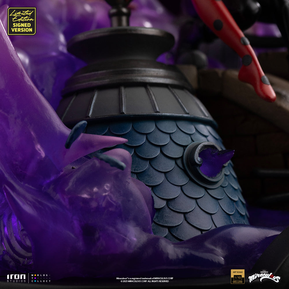 Statue Ladybug and Cat Noir - Miraculous 10th Anniversary Signed Edition - Deluxe Art Scale 1/10