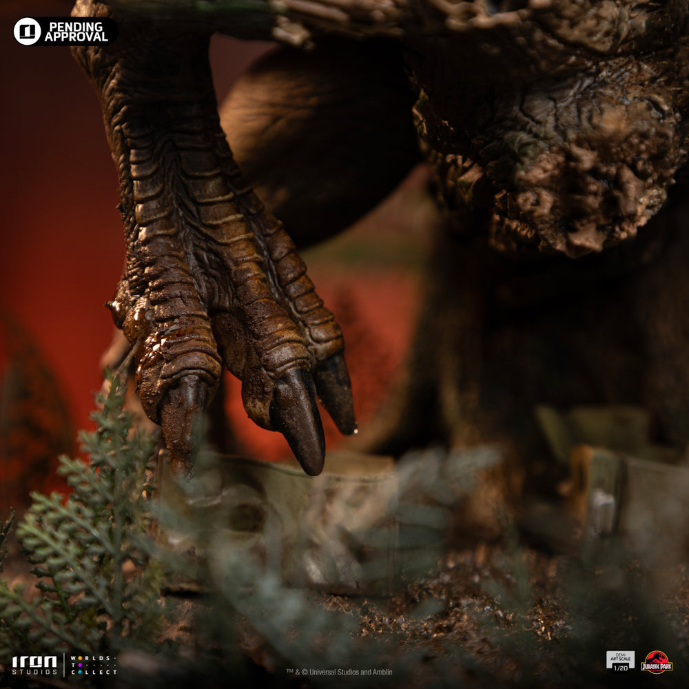 Statue T-Rex Chase - Jurassic Park - Demi Art Scale 1/20