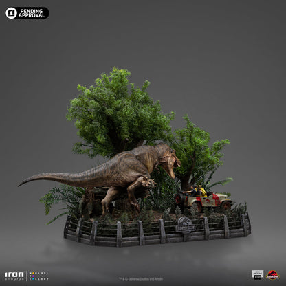 Statue T-Rex Chase - Jurassic Park - Demi Art Scale 1/20