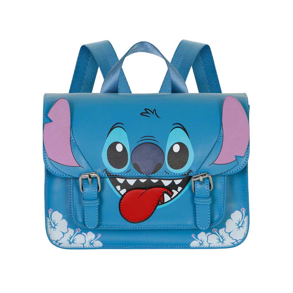Sac à Bandoulière-Sac à Dos Satchel Disney Lilo & Stitch « Tongue » – Bleu