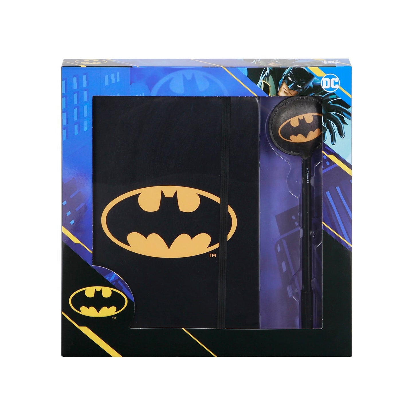 Coffret Journal + Stylo Fashion DC Comics Batman « Batsignal » – Noir