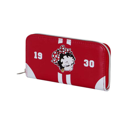 Portefeuille Essentiel Betty Boop « Varsity » – Bordeaux