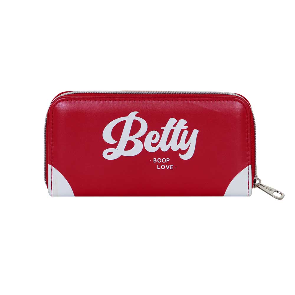 Portefeuille Essentiel Betty Boop « Varsity » – Bordeaux
