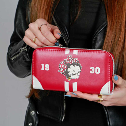 Portefeuille Essentiel Betty Boop « Varsity » – Bordeaux