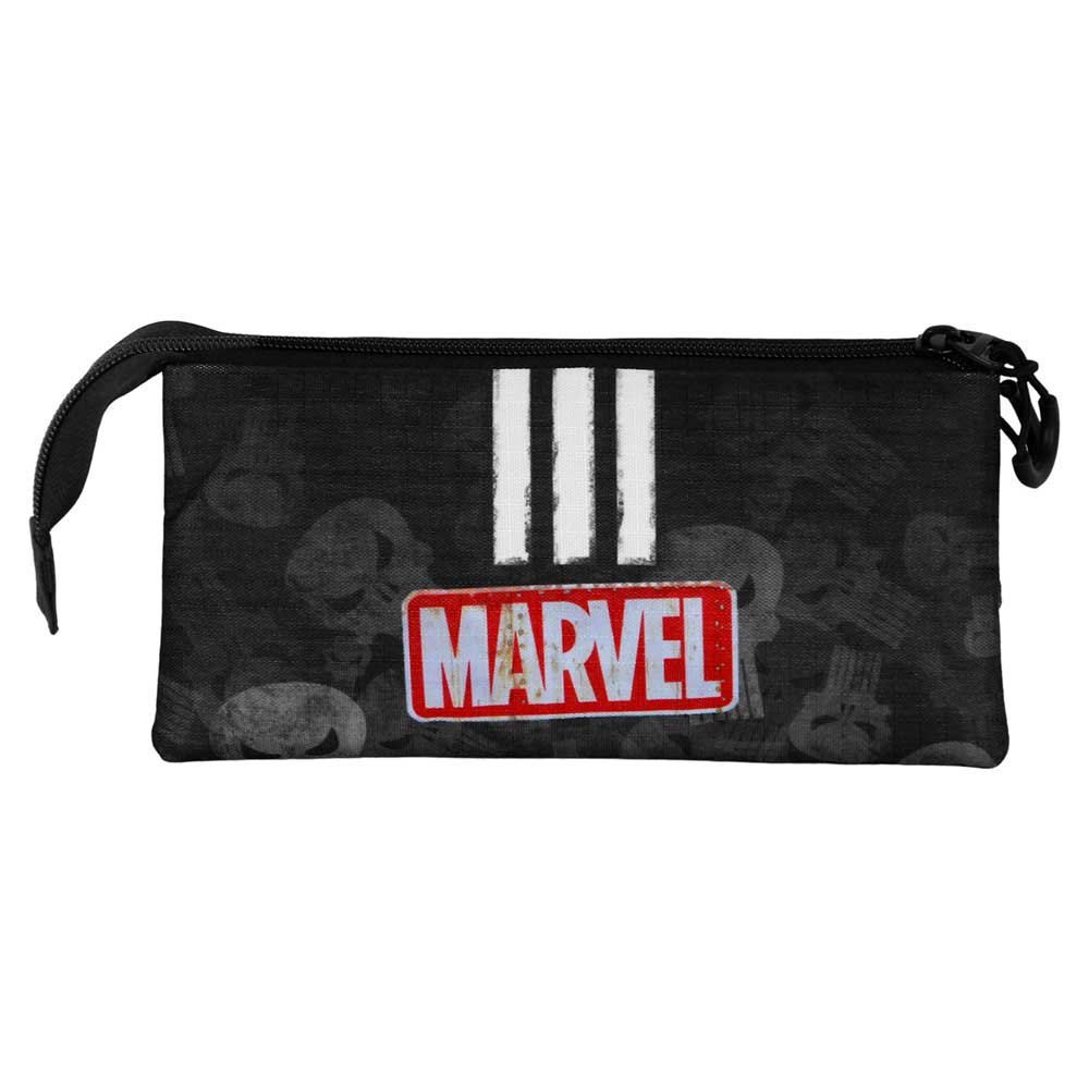 Trousse Triple Marvel « Punisher Skull » – Noir