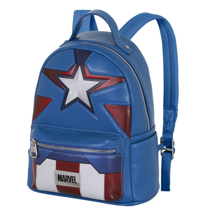 Marvel Captain America Courage-Sac à dos Heady, Bleu