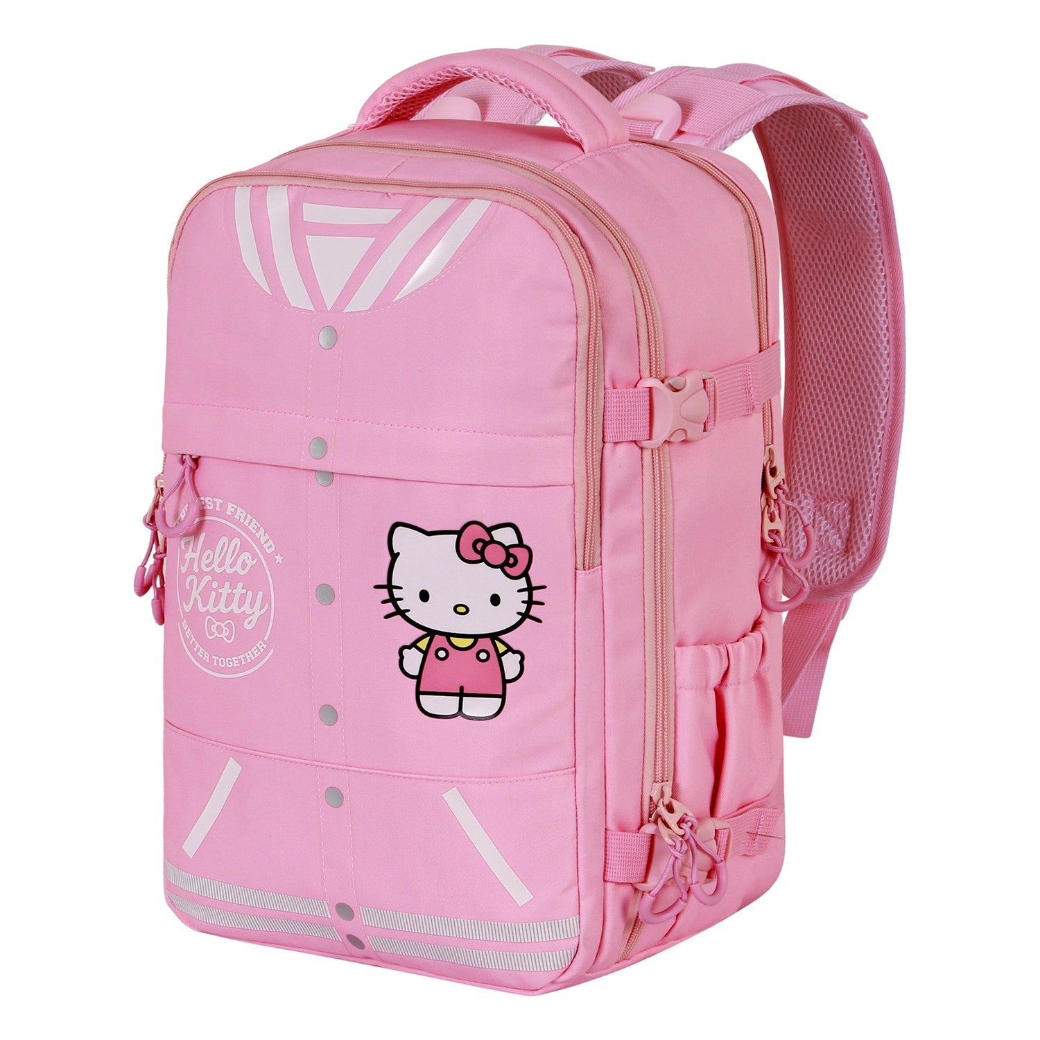 Sac à Dos Mercury 2.0 Voyage Cabine Avion 40x20x25cm Hello Kitty « Varsity » – Rose