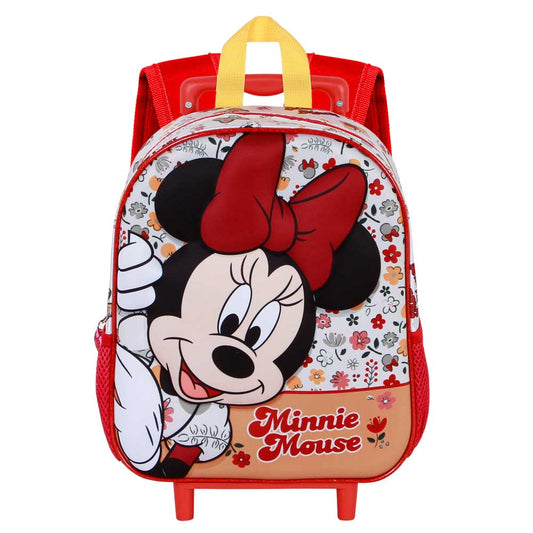 Sac à Dos 3D à Roulettes Petit Disney Minnie Mouse « Flowered »