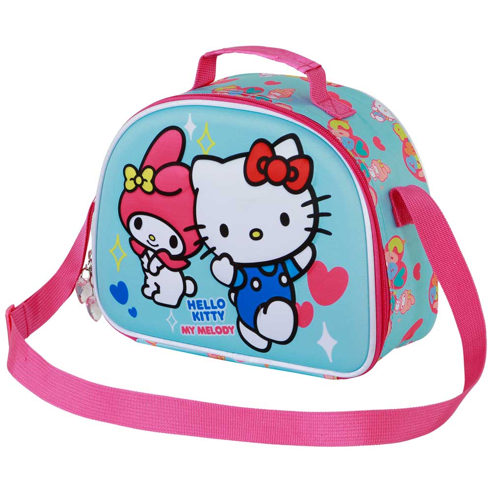 Sac Repas 3D Hello Kitty « Friendship » – Bleu