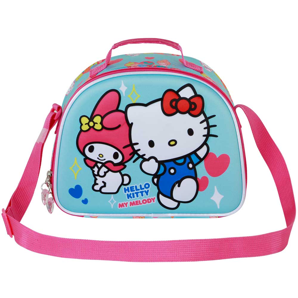 Sac Repas 3D Hello Kitty « Friendship » – Bleu