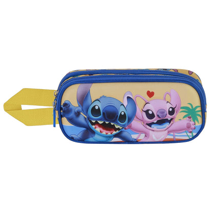 Trousse 3D Double Disney Lilo & Stitch « Ocean » – Bleu