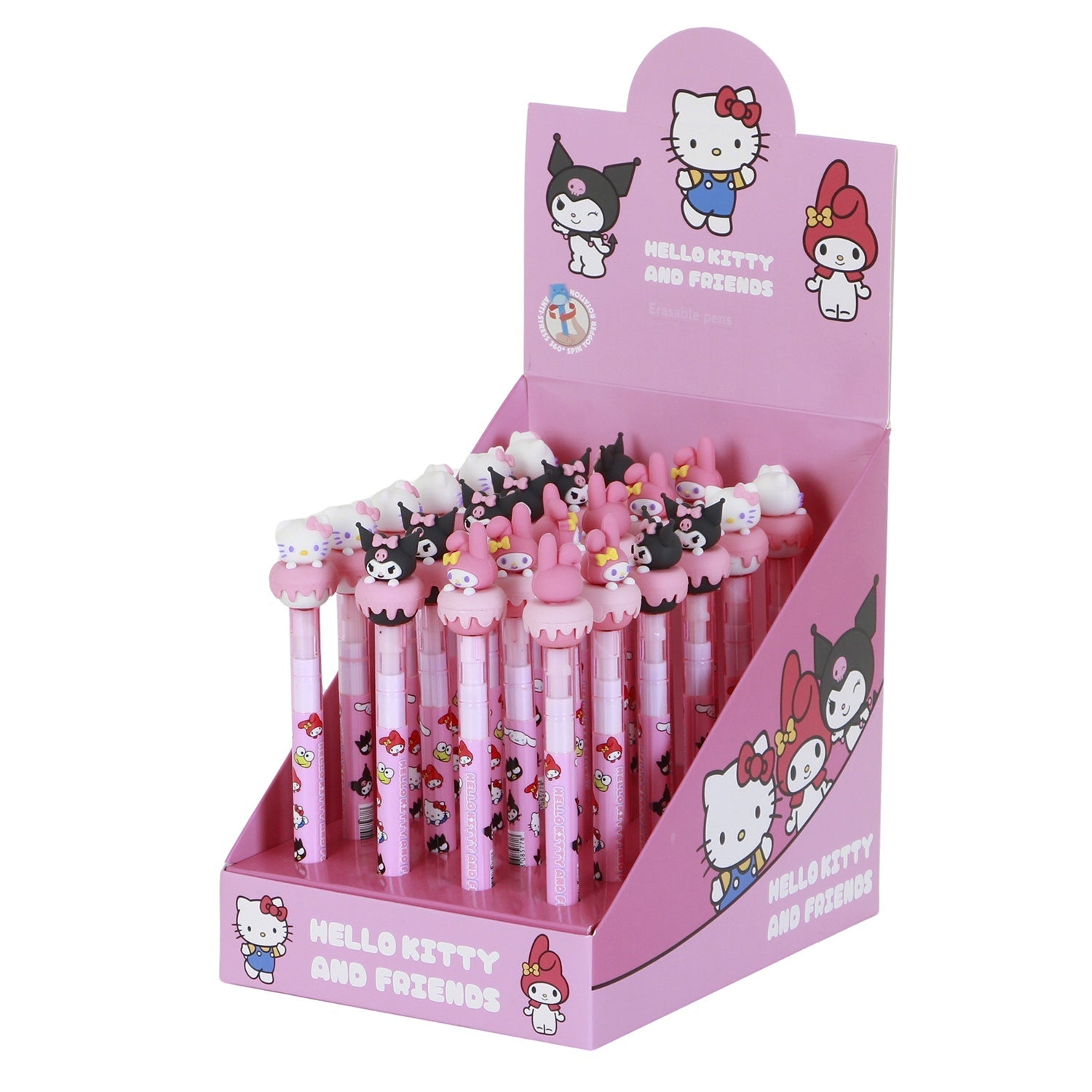 Présentoir 24 Unités Crayon Éternel Hello Kitty « Mix » – Rose