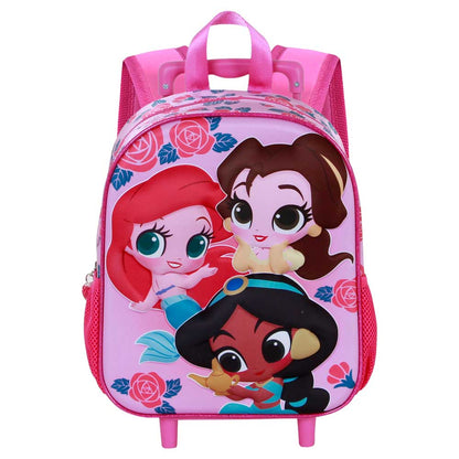 Sac à Dos 3D à Roulettes Petit Disney Princesses « Flowers »