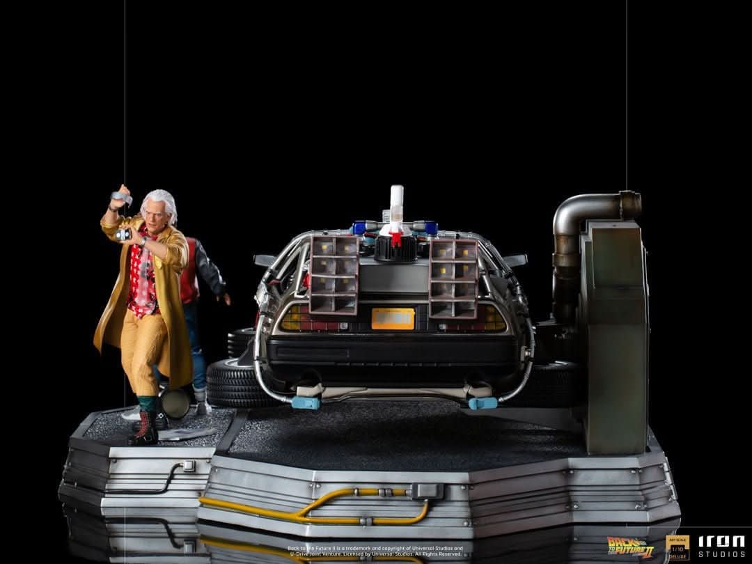 Delorean Statue Full Set Deluxe - Zurück in die Zukunft II - Art Scale 1/10