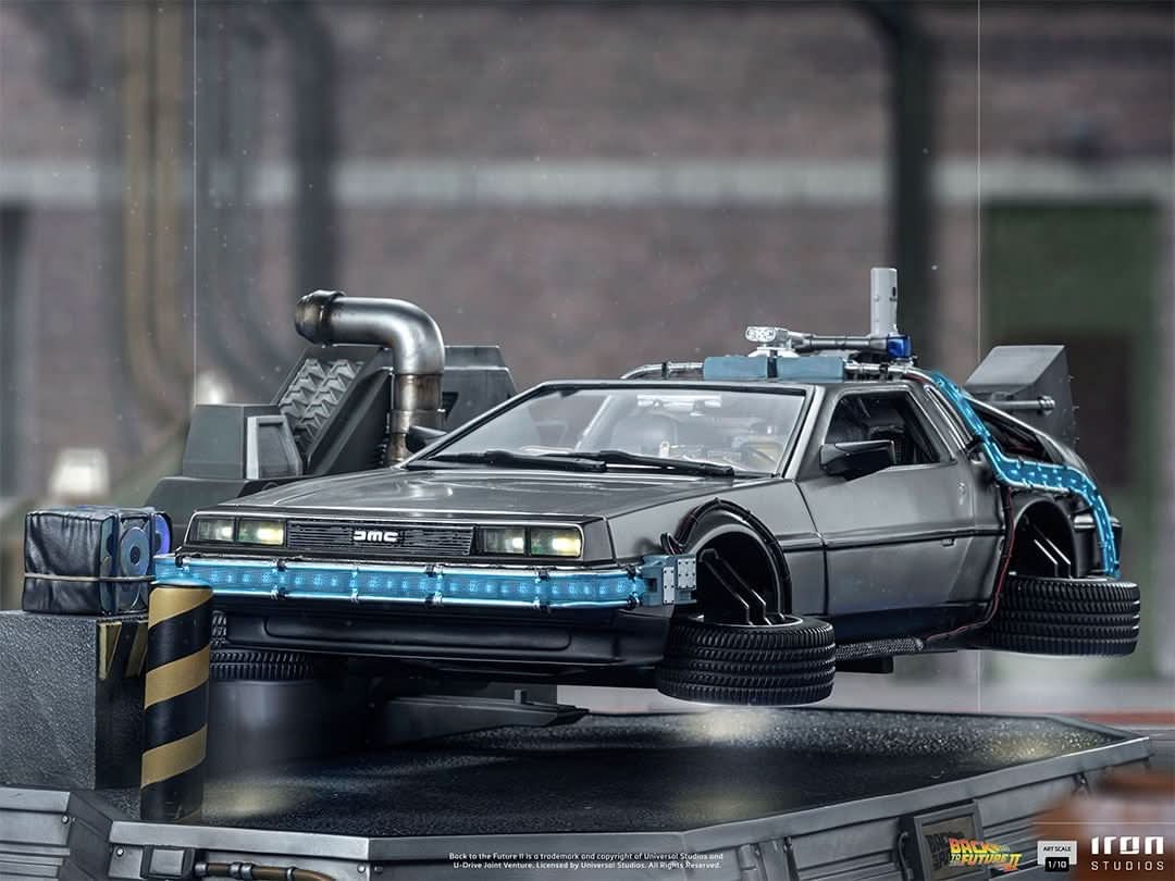 Statue Delorean - Zurück in die Zukunft II - Art Scale 1/10