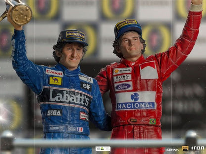 Statue Ayrton Senna and Alain Prost - The Last Podium - Art Scale 1/10