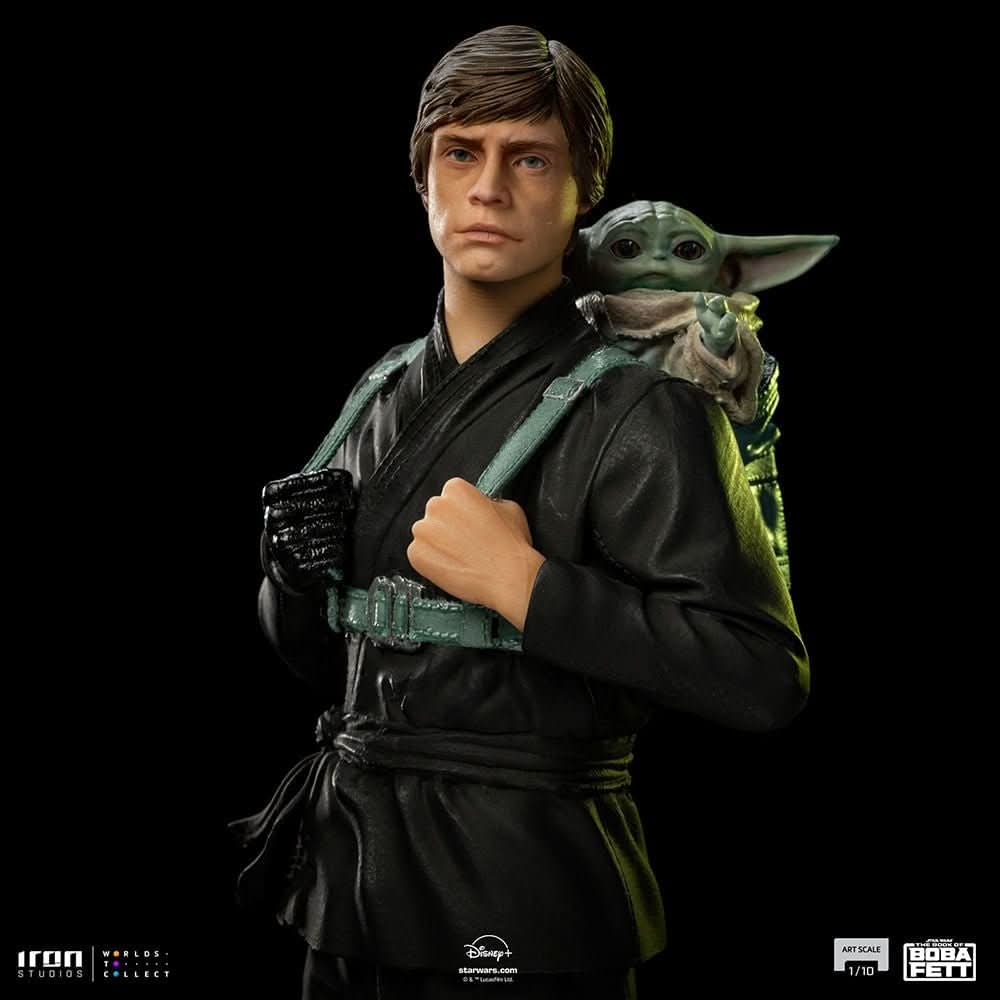 Statue Luke Skywalker and Grogu Training Version - Star Wars: The Book of Boba Fett - Art Scale 1/10 - The Mandalorian