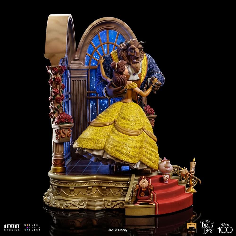 Statue Beauty and The Beast Deluxe - Disney 100th - Beauty and The Beast - Art Scale 1/10 - Disney Classics