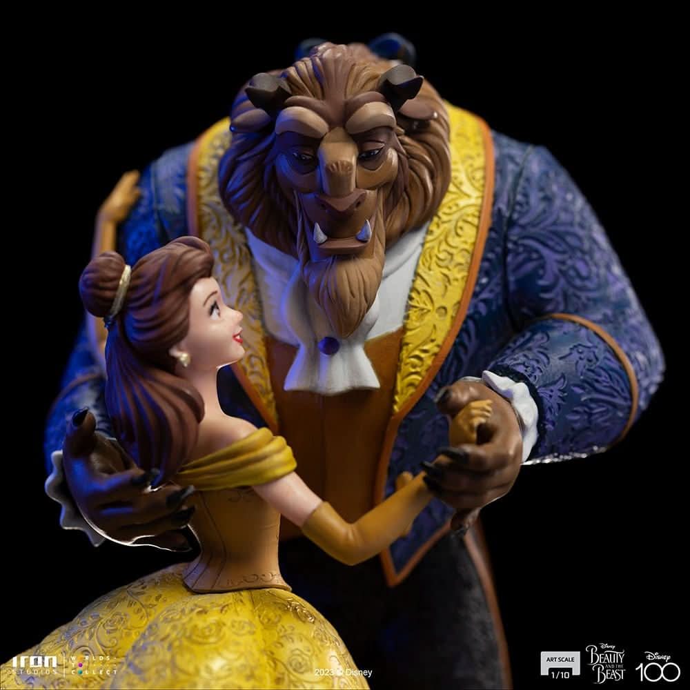 Statue Beauty and The Beast - Disney 100th - Beauty and The Beast - Art Scale 1/10 - Disney Classics