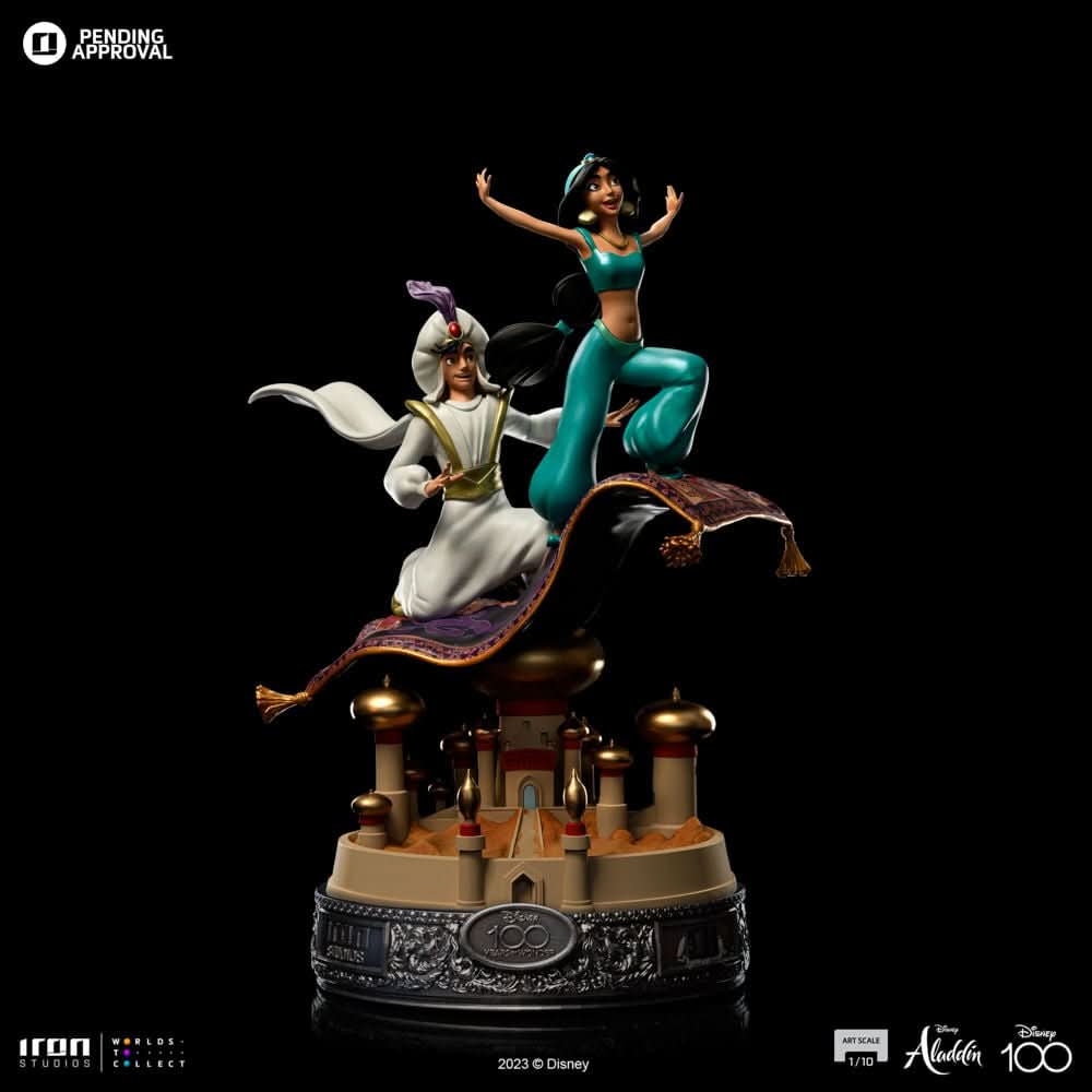 Statue Aladdin and Jasmine 100 Years Version - Disney 100th - Aladdin - Art Scale 1/10