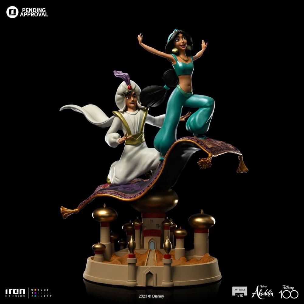 Statue Aladdin and Jasmine - Disney 100th - Art Scale 1/10