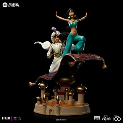 Statue Aladdin and Jasmine - Disney 100th - Art Scale 1/10