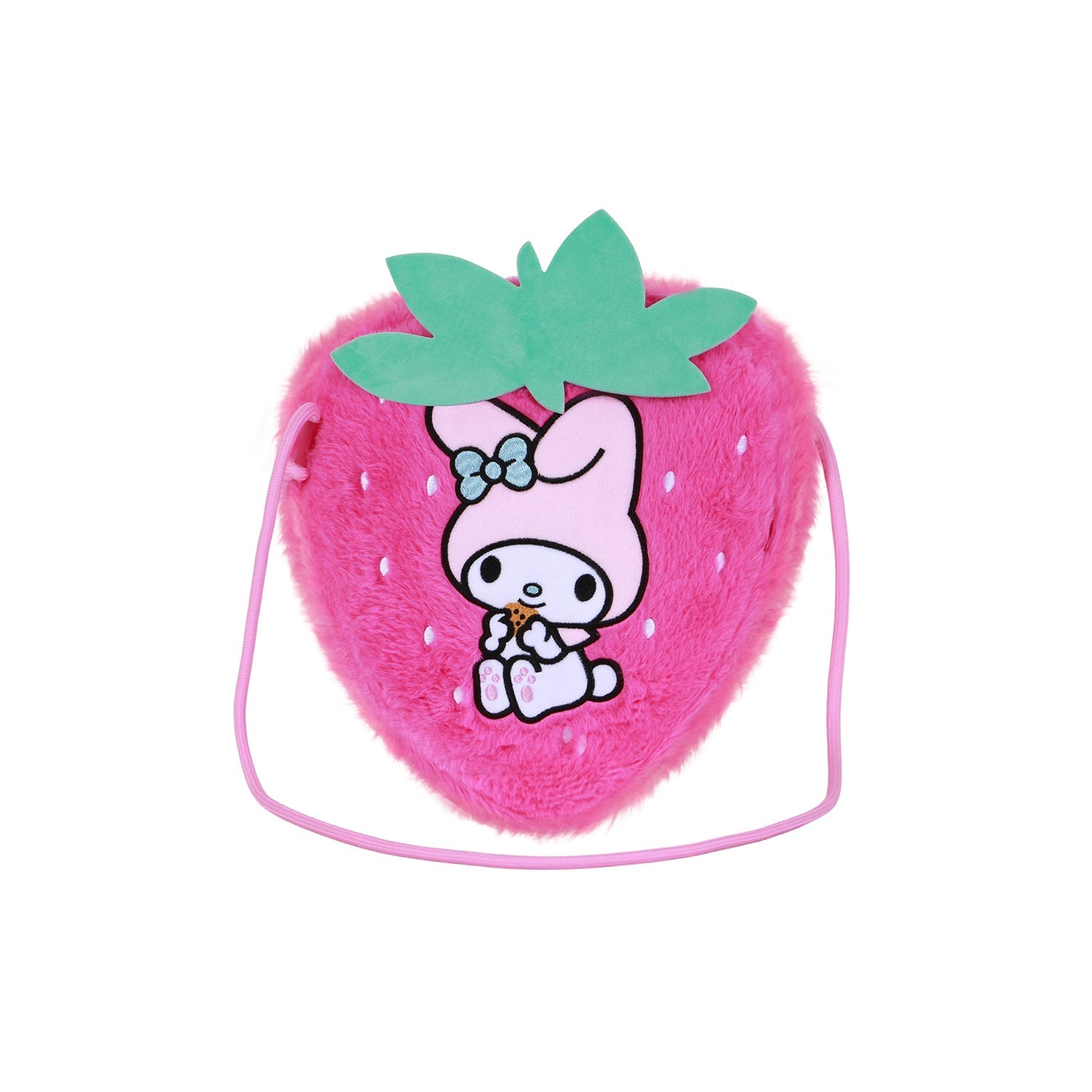 Sac à Bandoulière Soft Hello Kitty « My Melody Strawberry » – Rose
