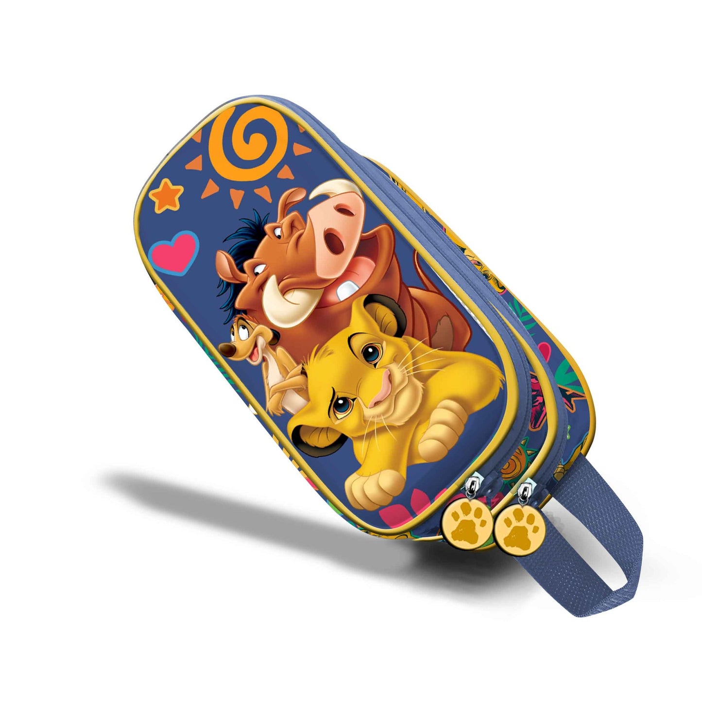Trousse 3D Double Disney Le Roi Lion « Friends » – Bleu