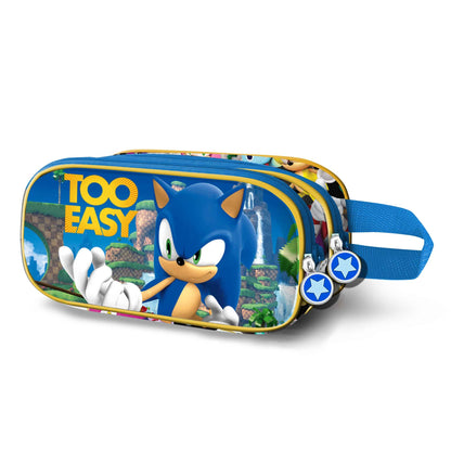 Trousse 3D Double Sonic the Hedgehog « Easy » – Bleu