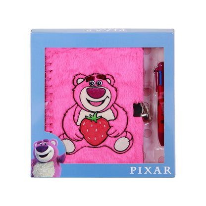 Coffret Journal + Stylo 6 Couleurs Disney « Ours Lotso Strawberry » – Rose