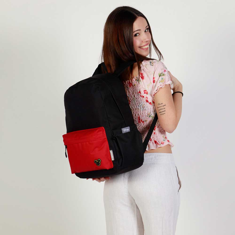 Sac à Dos Block Disney Mickey Mouse « MK » – Noir